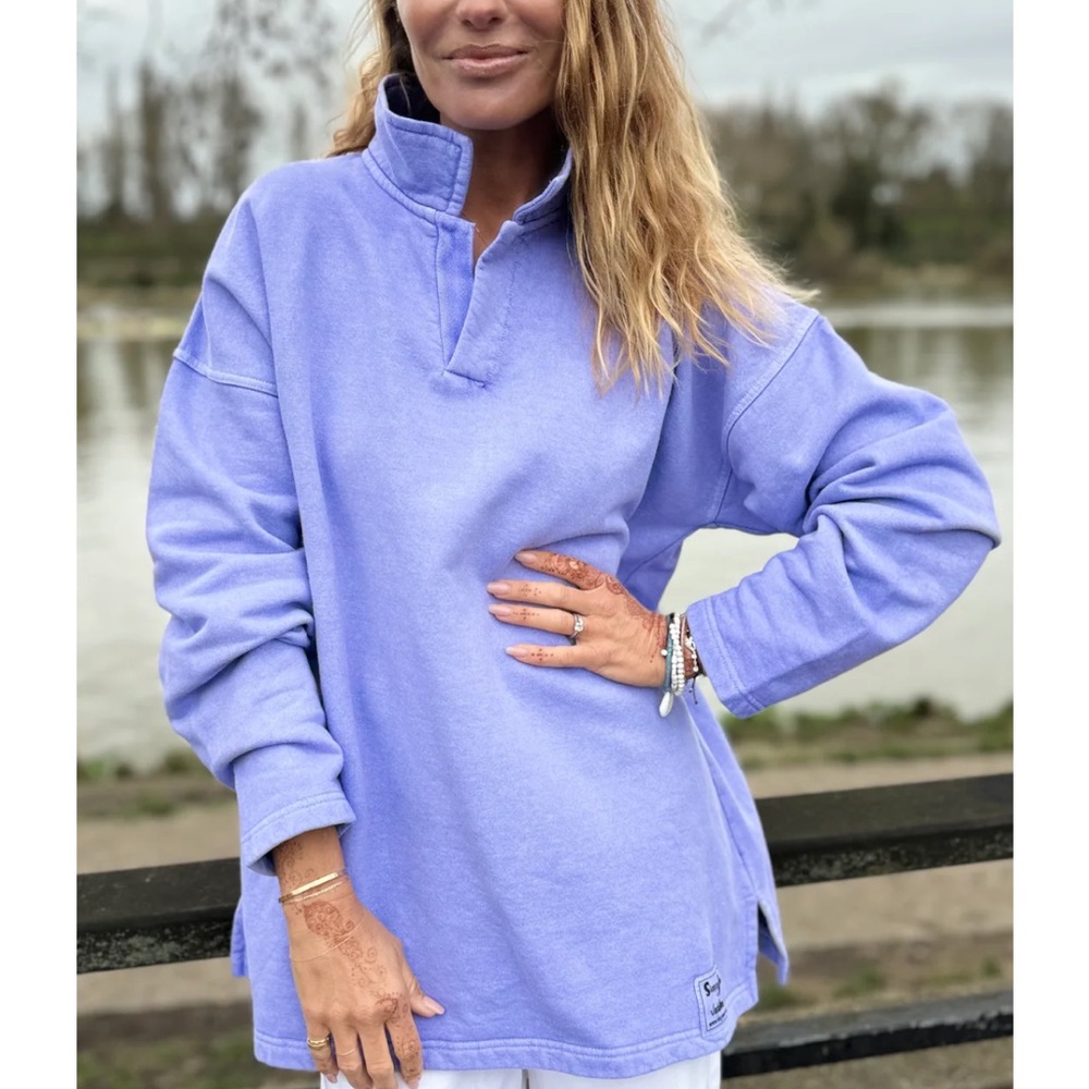 Sloppy Joe. Sold out! COLLAR 02 - Soft Lilac Women's Lavender Pullover Top